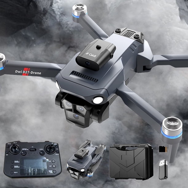 Drone with ESC Camera Brushless Motor Remote Control with Screen Display and Cool Lights 2.4G RC Quadcopter Altitude Hold for Kids Adults Clearance Items