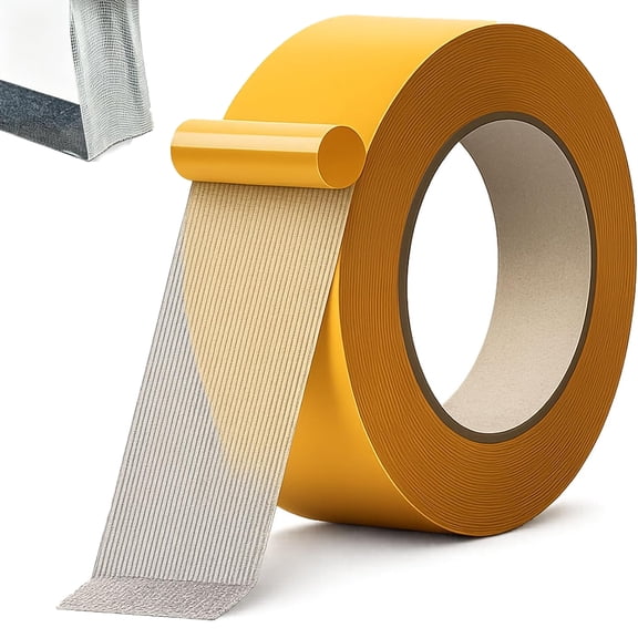Grid Double-Sided Tape Heavy Duty Waterproof Mesh Tape with No Residue Multi-Size 5/10/20m for Carpets Crafts Mounting