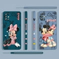 thumbnail image 5 of Mickey Minnie Pink For Samsung Galaxy A73 A53 A33 A52 A32 A22 A71 A51 A21S A03S A50 4G 5G Liquid Left Rope Phone Case, 5 of 5