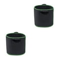 thumbnail image 1 of Advancent Bolsa hidropónica negra de 1/2/3/5/7 galones para cultivo de plantas, contenedor para plantas de jardín, bolsa de tela, macetas transpirables, verde fluorescente + negro 1 galón 2piezas Advancent CBP059525, 1 of 5
