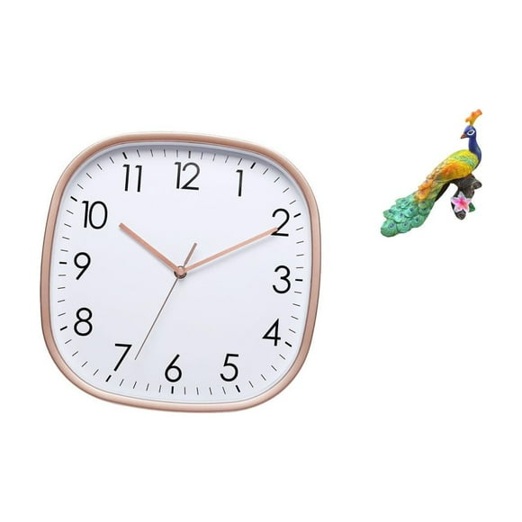 Reloj de pared digital vintage con escultura de para decoración práctica del hogar, comedor, granja, jardín y patio.