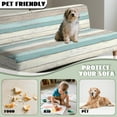 thumbnail image 6 of Yuyamidu Wood Grain Futon Cover Armless Sofa Covers Washable Stretch Futon Slipcover with Elastic Edge Easy to Install Sofa Bed Slipcover Protector Gift for Holiday, 6 of 8