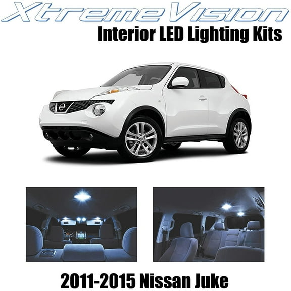 XtremeVision Interior LED for Nissan Juke 2011-2015 6 pcs Cool White Interior LED Kit   Installation Tool