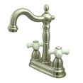 thumbnail image 1 of Kingston Brass KB1498PX 4 Inch Center Bar Faucet - Satin Nickel, 1 of 2
