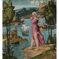 thumbnail image 2 of Filippo da Verona 12x13 Gold Ornate Wood Frame and Double Matted Museum Art Print Titled - Ariadne on Naxos (1510 - 1530), 2 of 4