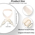 thumbnail image 1 of Becaristey Simple Bag Strap Replacement Exquisite Craft And High-end Texture No Loose Thread Shoulder Bag Strap White, 1 of 6