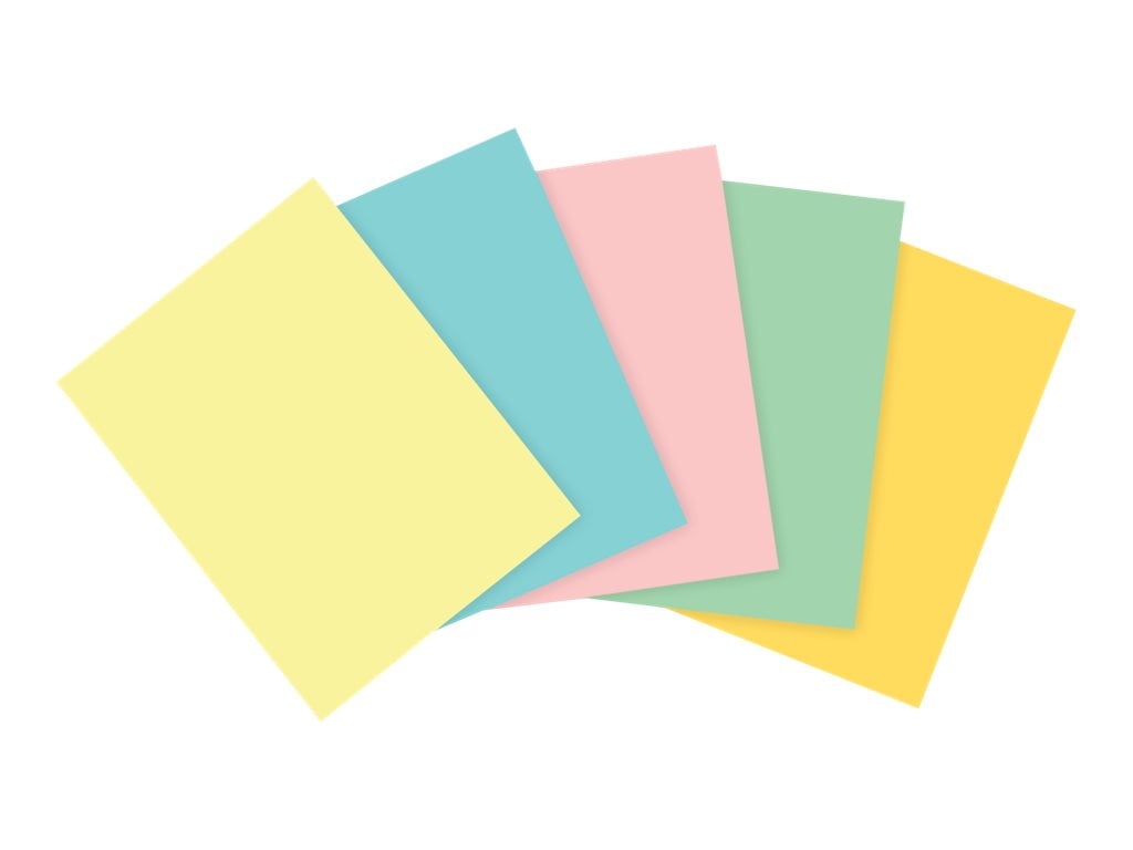 Domtar Assorted Color Printer Paper - Blue, green, pink, canary, goldenrod  - Letter A Size (8.5 in x 11 in) 20 lbs - 625 sheet(s) plain paper