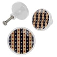 thumbnail image 2 of 4 Pcs American Flag Stars Knobs for Kitchen Cabinet Cupboard Dresser Bookcase Drawer Pulls Handles Round Home Decor, 2 of 5