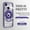 Darkpurple, variant on ELEHOLD Plating Case for iPhone 14 Plus 6.7",Transparent Clear Back Magnetic Compatible with MagSafe Charging Foldable Kickstand Shockproof Anti-Yellowing Case,Lightpurple