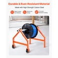 thumbnail image 4 of VEVOR Wire Spool Rack, 220 lbs Load Capacity, Portable Cable Caddy, Moveable Wire Rack with Wheels,Spool Holder, Up to 29.9 in Diameter,for Electrical Industrial and Retail Use,Working Efficiency, 4 of 9