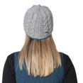 thumbnail image 3 of Women's Cable Knit Beanie with Fleece Lining, 3 of 15