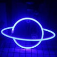 thumbnail image 3 of EIMELI Neon Sign LED Planet Neon Light Battery/USB Powered Colorful Neon Lamp Wall Mounted Planet Neon Nightlight Decorative Table Light for Birthday Bar Christmas Party, 3 of 8