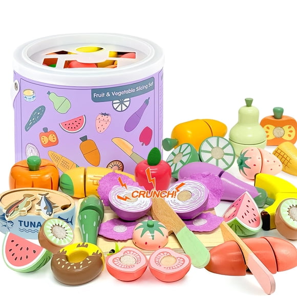 Set de accesorios de cocina Play Food WHOHOLL Play con delantal 3+