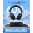 thumbnail image 3 of Auriculares inalámbricos Swiitech KH136K para TV con Bluetooth 5.3 y LED, 3 of 7