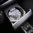thumbnail image 3 of KXMDXA Black Plaid Truck with Farm Tulips Inspirational Quote Wood Grain Set of 6 Car Coaster for Drinks, Absorbent Ceramic Stone Coasters Cup Mat with Cork Base for Coffee Table Bar Decor, 3 of 5