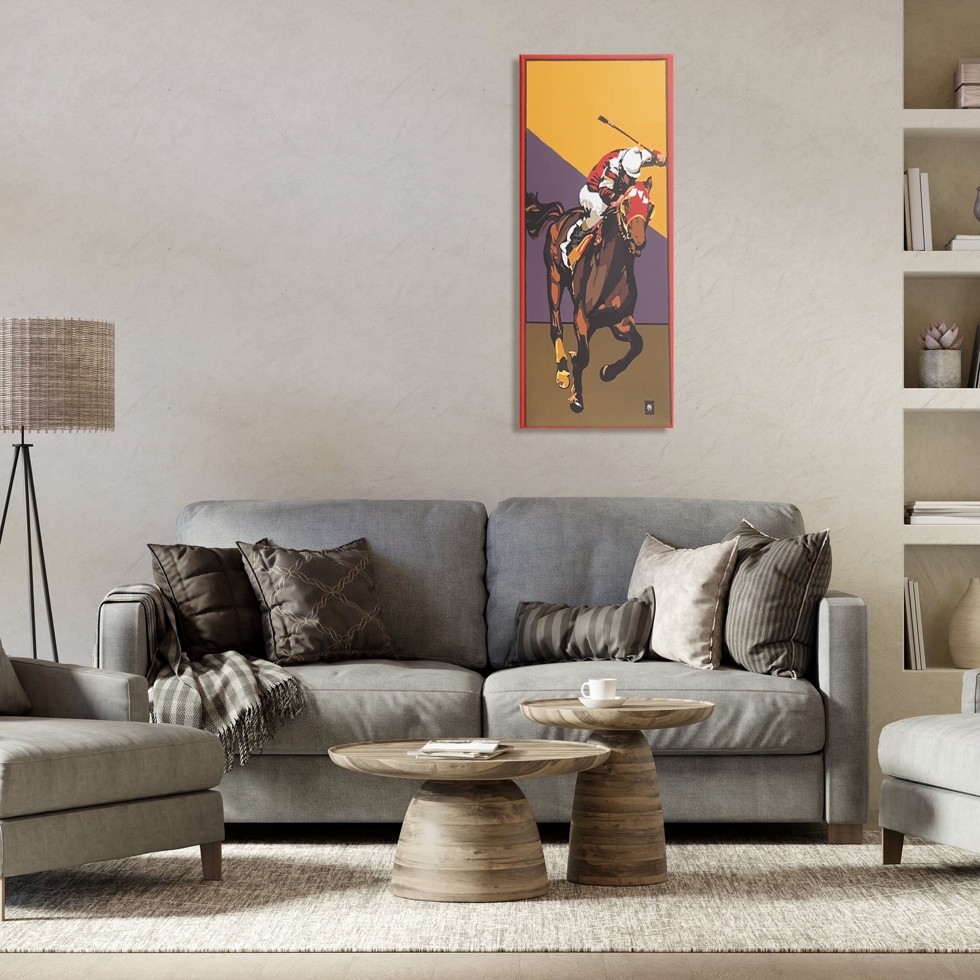 Stupell Industries The Race Final Stretch Canvas Wall Art, design by Jadei Graphics