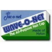 Wave-O-Net Medium Weight Hairnets--Black Packed 24 per display,1 Display of 24 Nets, Regular By JacONet