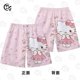 thumbnail image 1 of Pantalones cortos Hello Kitty de verano para niños, holgados, combinables, con estampado 3D, para playa, informales, para parejas, 1 of 5