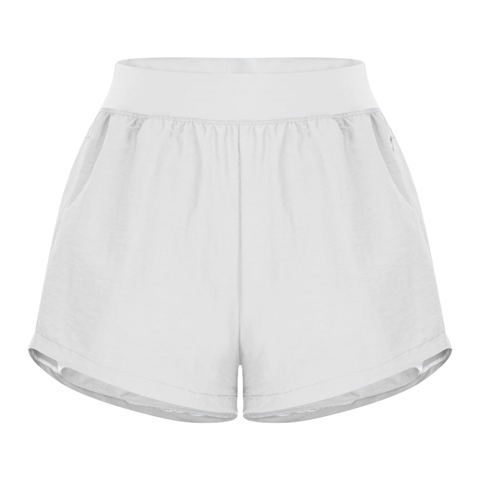 aidice Sports Shorts for Women 2 in 1 Drawstring Elastic Waist