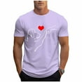 thumbnail image 2 of Tops para hombre, blusas y camisas de cuello redondo y manga corta para hombre, blusas casuales de cuello redondo con estampado de moda para hombre, blusas de cuello redondo y manga corta, camisas par, 2 of 6