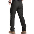 thumbnail image 5 of Dwellite Straight Cargo Pants for Men Relaxed Hiking Pants Durable Waterproof Work Pant with Pockets(No Belt) Black M, 5 of 9