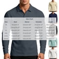 thumbnail image 3 of Dazajoo Long Sleeve Pocket Tee Shirts for Men Big and Tall Fall Collared Button Up Shirt Casual Office Work Athletic Business Golf Pullover Tops White,M, 3 of 9