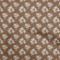thumbnail image 1 of oneOone Cotton Poplin Brown Fabric Floral Quilting Supplies Print Sewing Fabric By The Yard 56 Inch Wide, 1 of 1