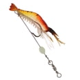 thumbnail image 4 of Señuelos de pesca realistas cebos de camarones con anzuelo para pargo de trucha de lubina Rojo amarillo kusrkot, 4 of 8