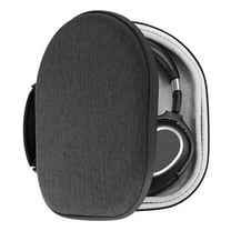 Geekria Shield Headphones Case for Lay Flat On-Ear/Over-Ear Headphones, Replacement Hard Shell Travel Carrying Bag with Cable Storage (Dark Grey)
