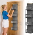 thumbnail image 2 of Home Textile Storage Organizer for Room Organization with Grid Design Non Woven Fabric Hanging Door Wall Mounted Bag for MultiRoom Use, 2 of 4