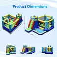 thumbnail image 2 of Gymax Inflatable Bounce House 8-in-1 Kids Inflatable Slide Bouncer (With 750W Blower), 2 of 9