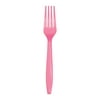 Premium Plastic Forks Candy Pink,Pack of 24