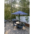 thumbnail image 6 of Bibana 9ft Patio Umbrella Replacement Canopy Market Umbrella Top Outdoor Umbrella Canopy with 8 Ribs (Blue and White), 6 of 6