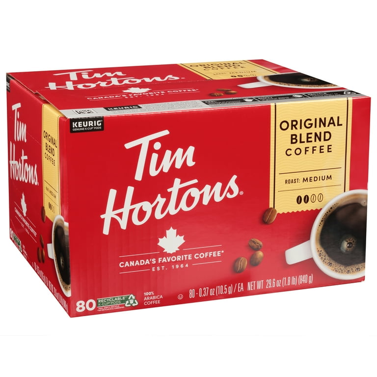  Tim Hortons Original Blend, Medium Roast Coffee, Single-Serve  K-Cup Pods Compatible with Keurig Brewers, 24 Count(Pack of 1) : Grocery &  Gourmet Food