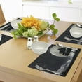 thumbnail image 4 of Ambesonne Night Place Mats Set of 4, Giant Moon Tree, Standard Size, Grey Black Charcoal Grey, 4 of 6