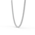 thumbnail image 2 of 5 Carat TW Lab Grown Diamond Straight Line 4 Prong Tennis Necklace in 14K White Gold - 16 Inches, 2 of 6