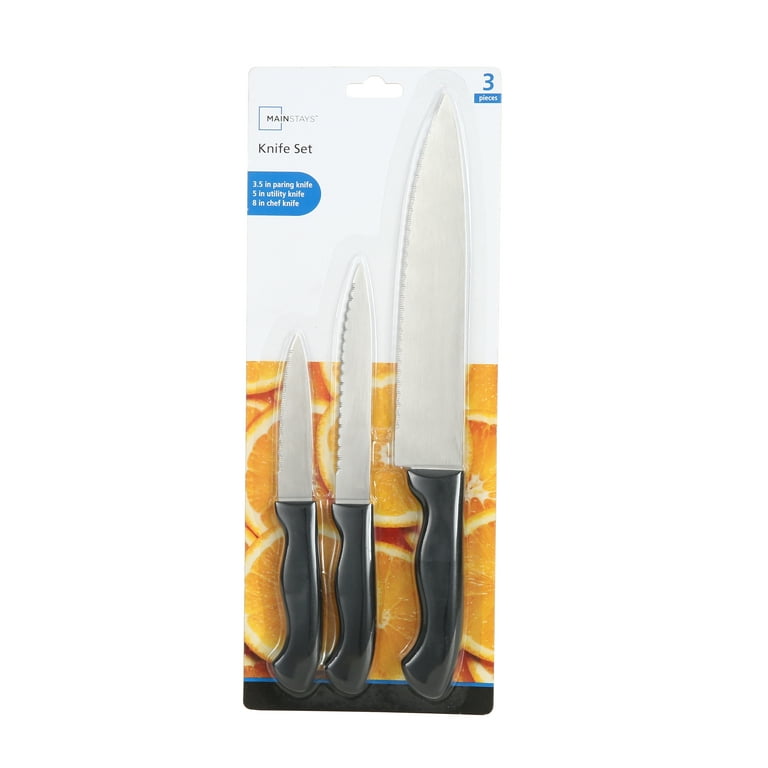 MONGSEW 2 Pcs Kitchen Knife, Stainless Steel Chef Knife Set, Includes 8  inch Chef knife, 4 inch Parring Knife and Two Matched Knife Sheath, Sharp