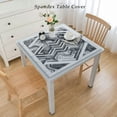 thumbnail image 2 of nygtbtfer Grey Tablecloth, Fitted Table Cover with Elastic for Tables, Modern Abstract Art Aesthetics Table Cloth Outdoor Indoor Dinning Party Tablecloths, 2 of 7