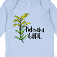 thumbnail image 4 of Inktastic Nebraska Girl Goldenrod Flower Girls Long Sleeve Baby Bodysuit, 4 of 5
