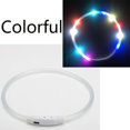 thumbnail image 2 of MarinaVida LED Dog Collar USB Rechargeable Pet Necklace Glow in The Dark,Be Safe for Your Dogs Walking at Night, 2 of 6