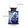 thumbnail image 2 of Halloween Decorations Handheld Lamp Lantern with Spider/Castle Silhouette, 2 of 5