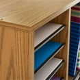 thumbnail image 5 of Wood Adjustable Literature Organizer, 16Compartment, Medium Oak, 5 of 6