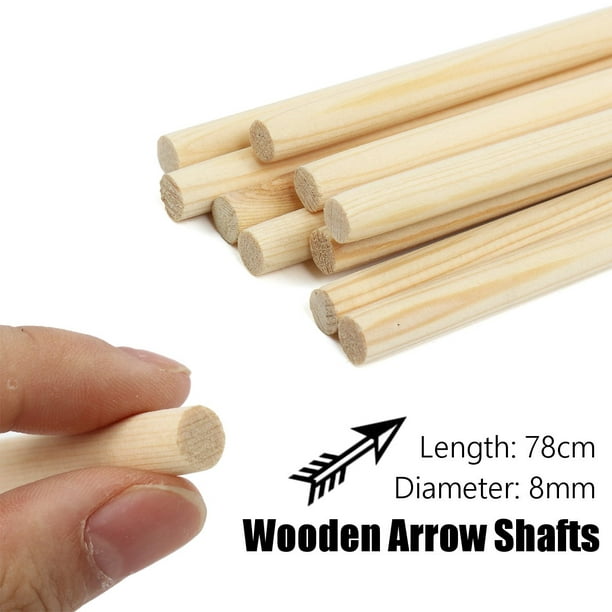Round Wooden Dowels, 3/4 x 12 Inch, Natural Pine, MADE IN TH