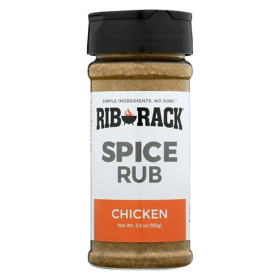 Pack of 6, Rib Rack Chicken Spice Rub, 5.5 oz