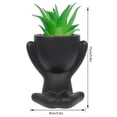 thumbnail image 2 of Lazy Man's Planter Decorative Pot Effortless Dummy Care Desktop Ornament, 2 of 6