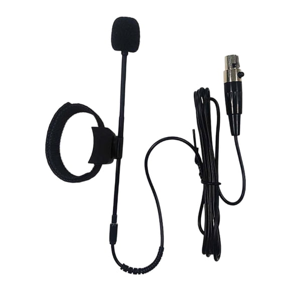 Micrófono de instrumento musical con clip y cable, micrófono de condensador para interiores y exteriores 4 pines