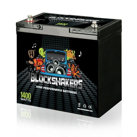 Black 12V 55AH 1400 Watts M6/T6 Car Audio Battery replaces XS D1200 (Best Battery For Car Audio System)