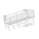 thumbnail image 5 of Cesta de almacenamiento colgante para mesita de noche sobre estante organizador Cesta de almacenamiento colgante para dormitorio Blanco B, 5 of 9