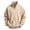 Beige*, variant on RUTAYY Boys Waffle Sweatshirt Knit Quarter Zip Fashion Long Sleeve Fall Winter Basic Pullover Casual Outdoor Wear, Dark Gray