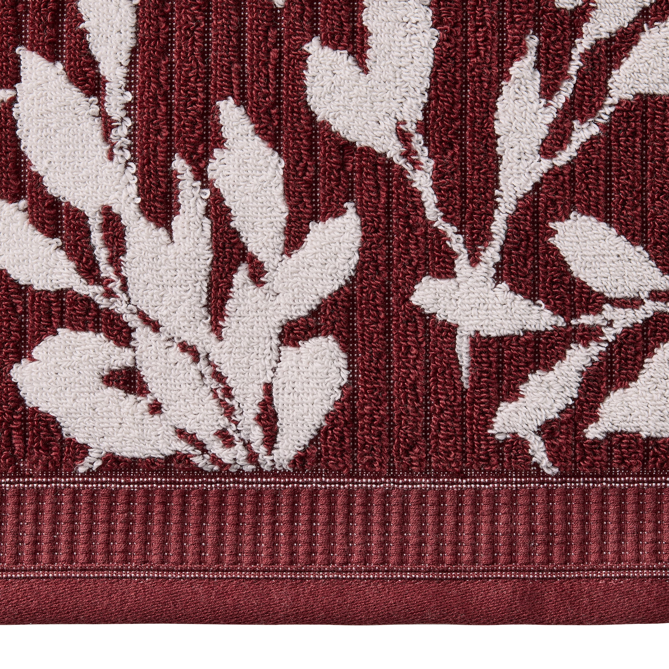 Better Homes & Gardens Signature Soft Floral 6 Piece Towel Set,Deep Redwood/Vanilla Dream